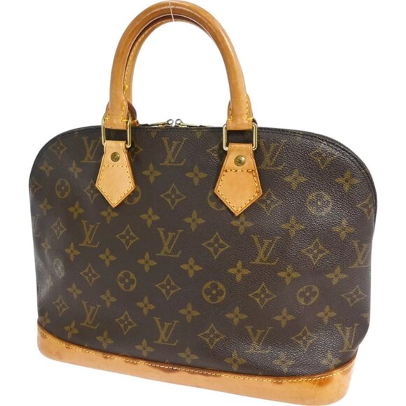 181380BT (S6) Louis Vuitton Satchel Bag Alma Brown Monogram - Picture 2 of 10